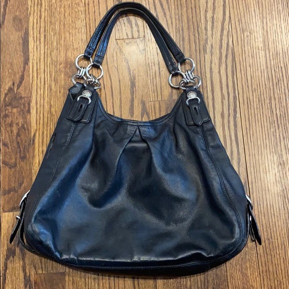 Coach Black Leather Hobo Bag - Picture 1 of 11